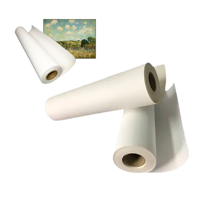 Vô nước Matte Inkjet Polyester Canvas Roll để in mực sơn sắc tố