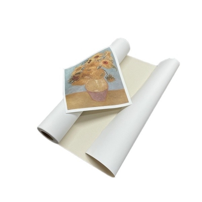 Aqueous Matt 100% Cotton Canvas Roll For Inkjet Printing Blank Canvas (Bộ giấy trắng)