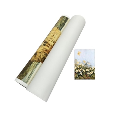 Không thấm nước 260g Matte Art Polyester Inkjet Canvas Roll Để in
