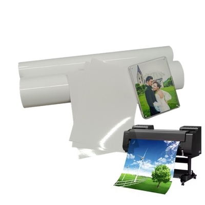 RC Glossy Photo Paper Rolls Pigment Printing Inkjet Photo Paper Roll (tấm chì)