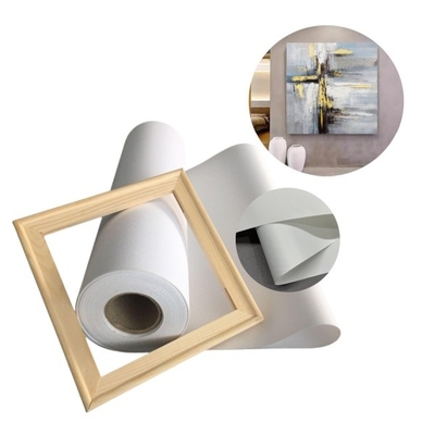 Aqueous 220gsm Matte Art Polyester Inkjet Canvas Roll Để in