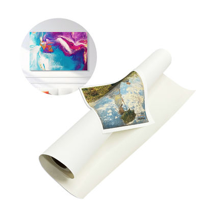 Inkjet PolyCotton Canvas Fabric Glossy Finish Không thấm nước 400gsm