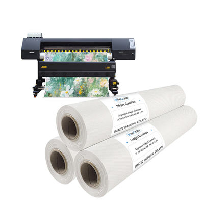 Polyester Matte Canvas Roll 210gsm Waterproof Pigment Dye Printing cho máy in EPSON