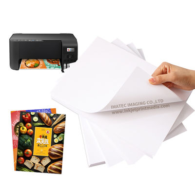 Pigment Inkjet 135gsm Semi-Glossy Self-Adhesive Sticker giấy