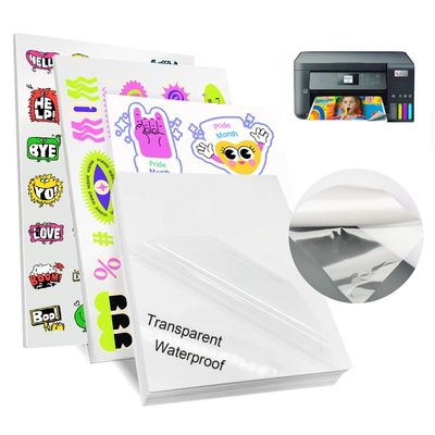Nhãn dán PET chống nước bề mặt minh bạch 80gsm