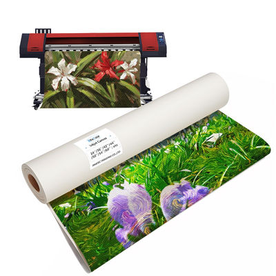 Không thấm nước Glossy Polycotton Canvas In phun dựa trên nước 400GSM Roll