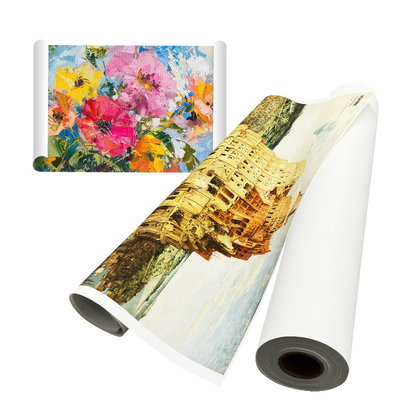 Cuộn vải canvas polycotton mờ 380gsm cho máy in Latex UV Eco-Solvent