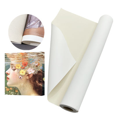 380gsm Matte PolyCotton Canvas Roll để in độ nét cao với tái tạo màu sắc sống động và kết cấu mịn