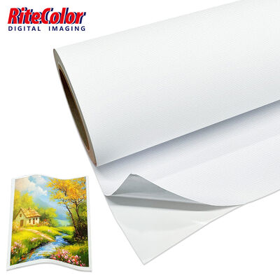Vải Canvas Tự Dính Chống Thấm Nước, Bề Mặt Mờ, Định Lượng 350gsm Dành Cho Nghệ Thuật Treo Tường Độ Phân Giải Cao và Trang Trí Nội Thất