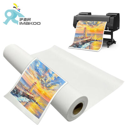 44 inch Nghệ thuật chuyên nghiệp 100% Polyester Canvas Rolls Wide Format Blank Matte 280gsm cho injet Giclee in