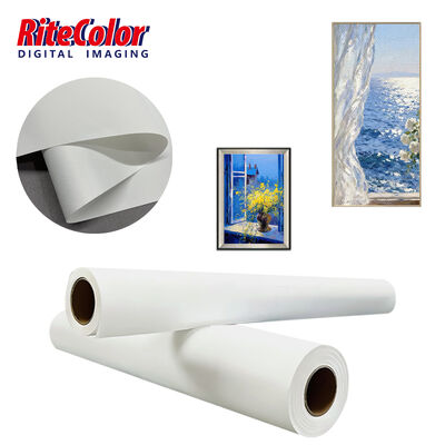 280gsm Matte Finish Polyester Canvas Roll cho injet với mực sơn sắc tố