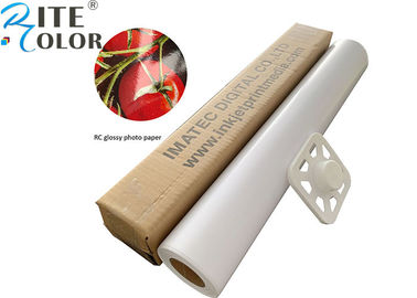 190gsm Định dạng mục tiêu RC Bóng nhựa tráng ảnh Giấy cuộn sắc tố / mực nhuộm
