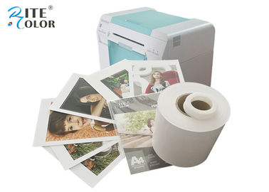 White Dry Lab Glossy Photo Paper Roll Inkjet cho máy in Noritsu D701 D502
