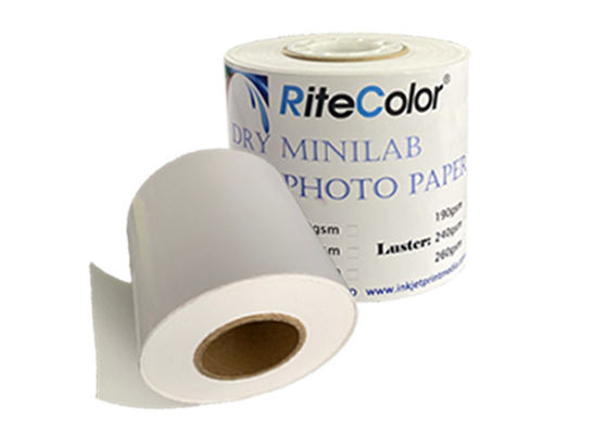 Cuộn giấy ảnh bóng không thấm nước Micro xốp RC mini khô phòng thí nghiệm cho Epson Fuji DX100