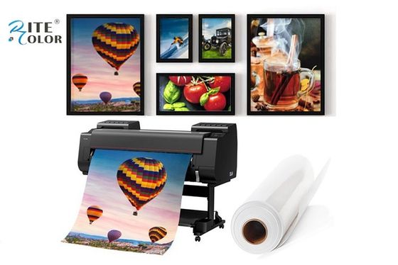 Máy in phun 240gsm Giấy ảnh RC Bóng khổ lớn cho mực nhuộm bột màu
