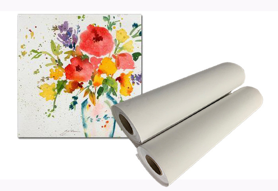 Nghệ sĩ có thể in phun Poly Cotton Canvas Roll cho máy in khổ lớn