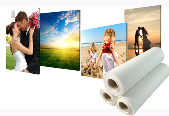 Cuộn vải Poly cotton mờ kéo dài để in phun kỹ thuật số